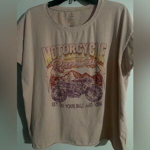 Women’s ScoopNeck T-Shirt, Size XL, Motorcycle Raceway